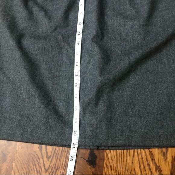 TALBOTS 6P VTG Gray Italian Wool A-Line Short Skirt Career Business Stretch 90s - Picture 10 of 11
